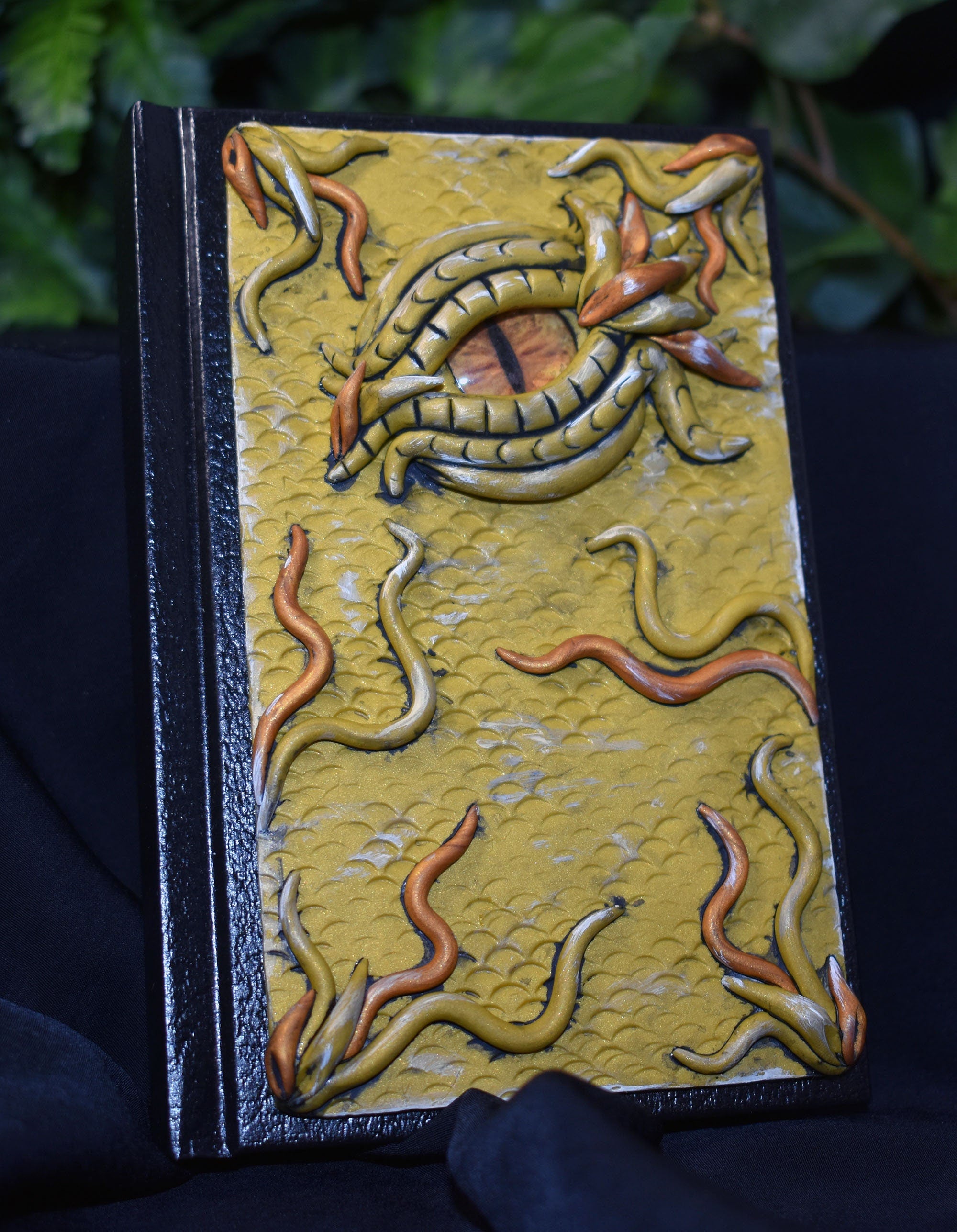 White Polymer Clay Dragon Eye Journal - 2-045 – Artistic Studio Creations  By Crystal